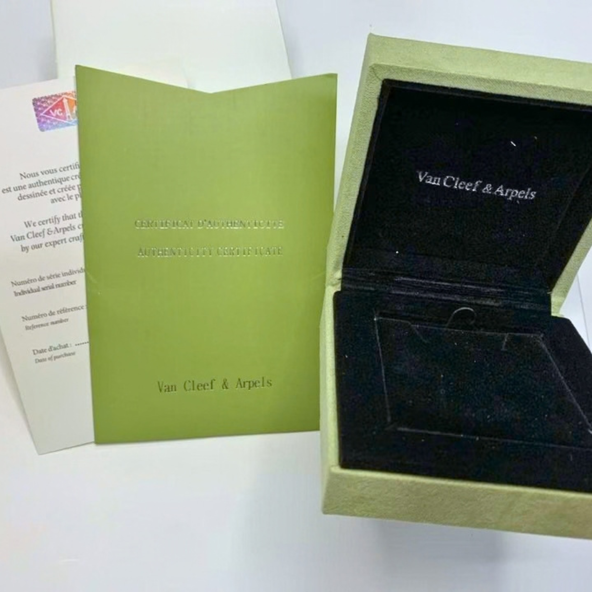 Van Cleef & Arpels VCA Necklace Presentation Box | Empty Jewelry Travel Case
