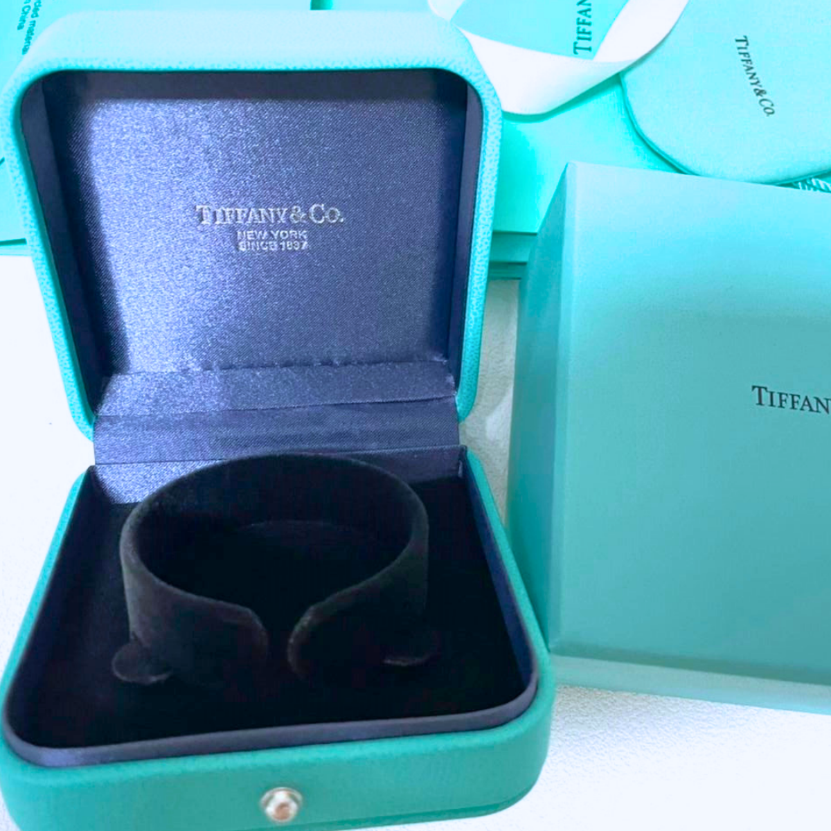Tiffany & Co. Bangle Bracelet Empty Box Set | Authentic Jewelry Presentation Case
