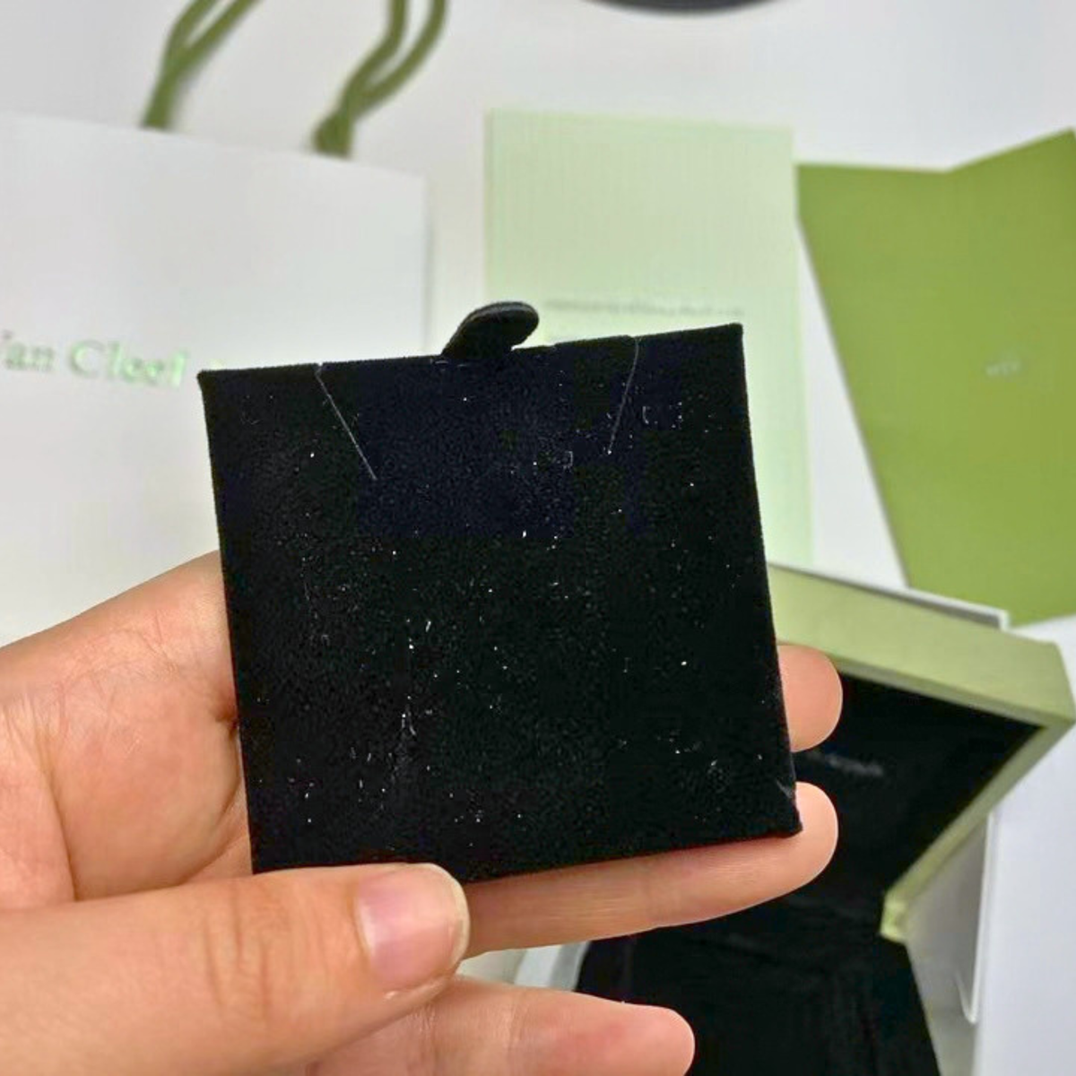 Van Cleef & Arpels VCA Necklace Presentation Box | Empty Jewelry Travel Case