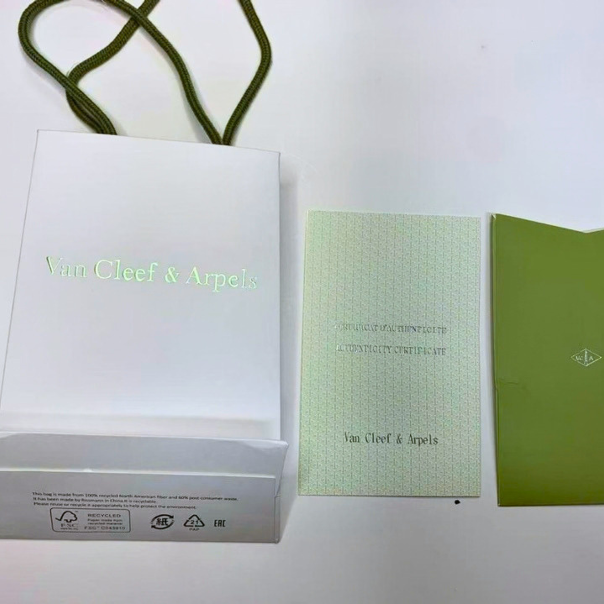 Van Cleef & Arpels VCA Necklace Presentation Box | Empty Jewelry Travel Case